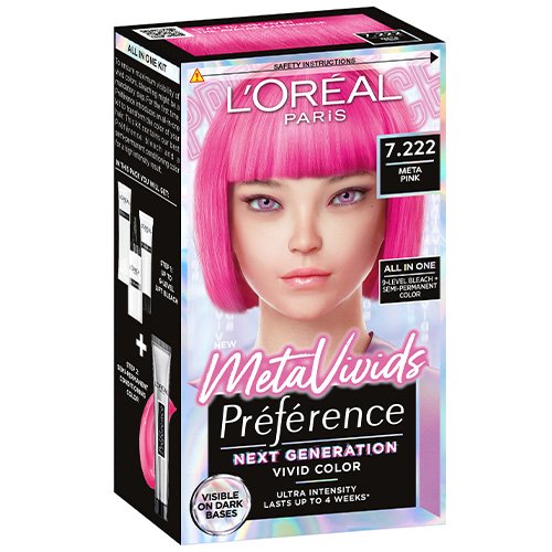 Preference Vivid Color Hårfarve Metavivids Meta Pink 7.222 | L'Oréal Paris