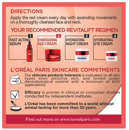 Face Care Red Cream Revitalift Front Packshot
