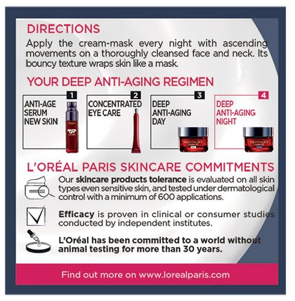 Face Care Night Cream Revitalift Laser X3 Left Packshot